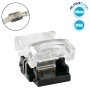 GLOBOSTAR® STRIPCON 70719 Ταχυσύνδεσμος για Μονόχρωμη Ταινία LED 10mm σε 10mm Αδιάβροχο IP65 - Διάφανο - Μ1.5 x Π1.9 x Υ0.8cm