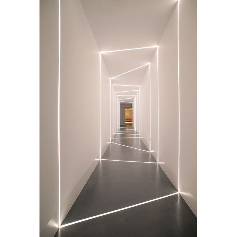 GLOBOSTAR® ALP-PLASTERIN GYPSO 70819-1M Χωνευτό Προφίλ Αλουμινίου Ειδικό για Γυψοσανίδα με Λευκό Γαλακτερό Πατητό Κάλυμμα για Ταινίες LED IP20 - Ασημί & Λευκό - Μ100 x Π6.7 x Υ1.4cm