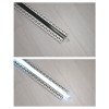 GLOBOSTAR® ALP-PLASTERIN GYPSO 70820-3M Χωνευτό Προφίλ Αλουμινίου Ειδικό για Γυψοσανίδα με Μαύρο Φιμέ Πατητό Κάλυμμα για Ταινίες LED IP20 - Ασημί & Μαύρο - Μ300 x Π6.7 x Υ1.4cm - Πακέτο 5 Τεμαχίων