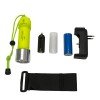 GloboStar® 79031 EXTREME Αδιάβροχος Φορητός Επαναφορτιζόμενος Φακός LED CREE XHP50 20W 2000lm & 1 x Μπαταρία 26650 2500mAh Li-ion IP68 Ψυχρό Λευκό 6000K