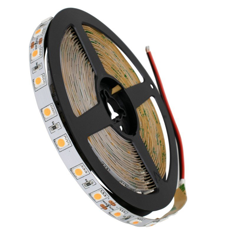 GLOBOSTAR® LUMAR 70227 Ταινία LED 14.4W/m 936lm/m 120° DC 24V IP20 60 x SMD5050 Chip/m Ροζ Dimmable - Sanan SMD Chip - Μ500 x Π1 x Υ0.2cm - Ρολό 5 Μέτρων - 5 Χρόνια Εγγύηση