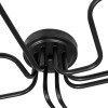 GLOBOSTAR® LIBERTA 00840 Μοντέρνο Φωτιστικό Οροφής με Ντουί 8 x E27 AC 220-240V IP20 - Μαύρο - Μ102 x Π72 x Υ10.5cm
