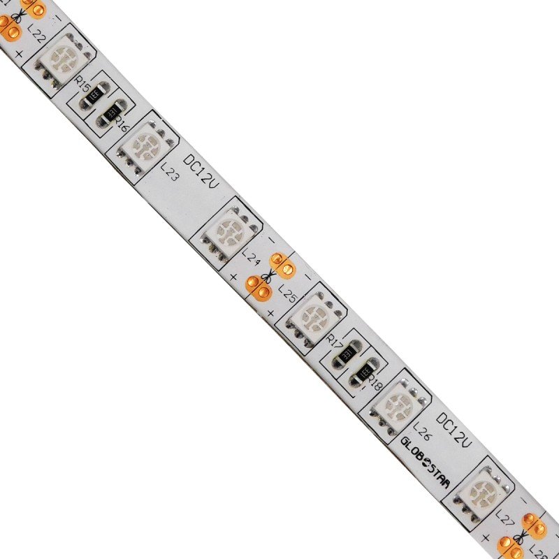 GLOBOSTAR® LUMAR 70126 Ταινία LED 14.4W/m 936lm/m 120° DC 12V Αδιάβροχη IP65 60 x SMD5050 Chip/m Μπλε Dimmable - Sanan SMD Chip - Μ500 x Π1 x Υ0.2cm - Ρολό 5 Μέτρων - 5 Χρόνια Εγγύηση