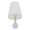 GLOBOSTAR® LYDFORD 01433 Μοντέρνο Φωτιστικό Τοίχου - Απλίκα με Ντουί 1 x E27 AC 220-240V IP20 - Λευκό & Μπέζ - Μ20 x Π28 x Υ36cm
