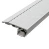 GLOBOSTAR® ALP-STEP-GRIP STAIR 70823-3M Επιφανειακό Προφίλ Αλουμινίου Ειδικό για Φωτισμό Σκαλοπατιού με Λευκό Γαλακτερό Πατητό Κάλυμμα για Ταινίες LED IP20 - Ασημί & Λευκό - Μ300 x Π6 x Υ2.1cm