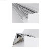 GLOBOSTAR® ALP-STEP-GRIP STAIR 70823-3M Επιφανειακό Προφίλ Αλουμινίου Ειδικό για Φωτισμό Σκαλοπατιού με Λευκό Γαλακτερό Πατητό Κάλυμμα για Ταινίες LED IP20 - Ασημί & Λευκό - Μ300 x Π6 x Υ2.1cm