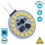 GLOBOSTAR® G4SIDE 76105 Λάμπα G4 LED 3W 285lm 120° DC 12-24V IP20 Φυσικό Λευκό 4500K Dimmable - Sanan SMD Chip - Side Pin - Μ2.9 x Π2.9 x Υ0.8cm - 2 Χρόνια Εγγύηση