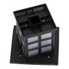GLOBOSTAR® SOLARVERDE 71524 Διακοσμητικό Φωτιστικό Κήπου LED 1W 40lm 180° DC 5V με Φωτοβολταϊκό Panel 5V 0.1W & Επαναφορτιζόμενη Μπαταρία Li-ion 3.2V 300mAh Αδιάβροχο IP65 Θερμό Λευκό 2700K - Μ8.5 x Π8.5 x Υ23.5cm - 2 Χρόνια Εγγύηση