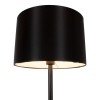 GLOBOSTAR® ASHLEY 00822 Μοντέρνο Επιδαπέδιο Φωτιστικό με Ντουί 1 x E27 AC 220-240V IP20 - Μαύρο - Μ35 x Π35 x Υ145cm