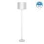 GLOBOSTAR® ASHLEY 00823 Μοντέρνο Επιδαπέδιο Φωτιστικό με Ντουί 1 x E27 AC 220-240V IP20 - Λευκό - Μ35 x Π35 x Υ145cm