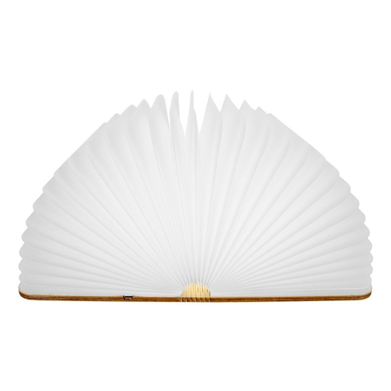GLOBOSTAR® BOOKDECO 79636 Μοντέρνο Επιτραπέζιο Φωτιστικό Πορτατίφ LED 4W 250lm 180° DC 5V με USB 2.0 & Επαναφορτιζόμενη Μπαταρία Li-ion 3.2V 1000mAh IP20 Πολύχρωμο RGB - Μπεζ - Μ21.5 x Π16.5 x Υ2.2cm - 2 Χρόνια Εγγύηση