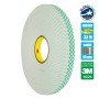 GloboStar® 79957 3M 4026 Original Foam Αυτοκόλλητη Ταινία Διπλής Όψης Π19mm x Μ33 Μέτρα