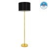 GLOBOSTAR® ASHLEY 00825 Μοντέρνο Επιδαπέδιο Φωτιστικό με Ντουί 1 x E27 AC 220-240V IP20 - Μαύρο & Χρυσό - Μ40 x Π40 x Υ148cm