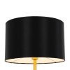 GLOBOSTAR® ASHLEY 00825 Μοντέρνο Επιδαπέδιο Φωτιστικό με Ντουί 1 x E27 AC 220-240V IP20 - Μαύρο & Χρυσό - Μ40 x Π40 x Υ148cm