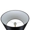 GLOBOSTAR® ASHLEY 00825 Μοντέρνο Επιδαπέδιο Φωτιστικό με Ντουί 1 x E27 AC 220-240V IP20 - Μαύρο & Χρυσό - Μ40 x Π40 x Υ148cm