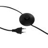 GLOBOSTAR® ASHLEY 00825 Μοντέρνο Επιδαπέδιο Φωτιστικό με Ντουί 1 x E27 AC 220-240V IP20 - Μαύρο & Χρυσό - Μ40 x Π40 x Υ148cm