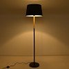 GLOBOSTAR® CEDAR 00827 Μοντέρνο Επιδαπέδιο Φωτιστικό με Ντουί 1 x E27 AC 220-240V IP20 - Μαύρο & Μπεζ - Μ40 x Π40 x Υ148cm