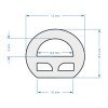 GLOBOSTAR® NEOTUBE 70582 Ταινία Neon Flex LED 12W/m 840lm/m 360° DC 24V Αδιάβροχο IP65 120 x SMD2835 Chip/m Θερμό Λευκό 2700K Dimmable - Sanan SMD Chip - Μ100 x Π1.3 x Υ1.3cm - 3 Χρόνια Εγγύηση