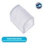 GLOBOSTAR® NEOVALE-B 70616 Τερματική Τάπα για Neon Flex LED Αδιάβροχο IP65 - Διάφανο - Μ2.4 x Π2.2 x Υ1.6cm