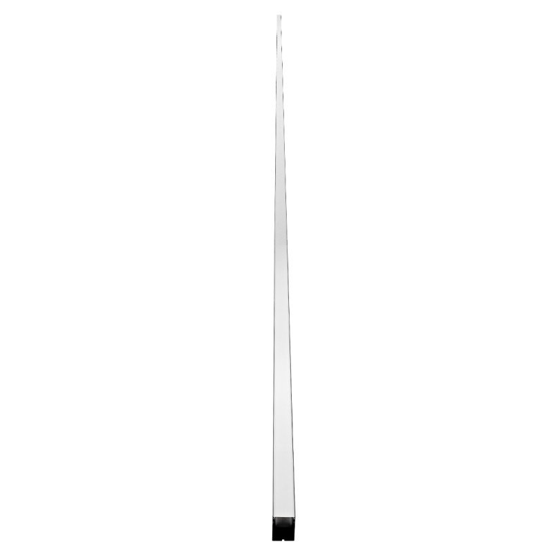 GLOBOSTAR® ALP-LINEAR VERTEX 70828-3M Επιφανειακό Προφίλ Αλουμινίου με Λευκό Γαλακτερό Πατητό Κάλυμμα για Ταινίες LED IP20 - Μαύρο & Λευκό - Μ300 x Π5 x Υ7cm