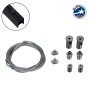 GLOBOSTAR® SUSPENSION 70899 Σύστημα Κρέμασης με 2 Ρυθμιζόμενες Ντίζες & Εξαρτήματα Ειδικό για Προφίλ Αλουμινίου - Μ1 x Π1 x Υ200cm