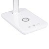 GLOBOSTAR® ONO 76532 Μοντέρνο Επιτραπέζιο Φωτιστικό Γραφείου με Ασύρματη Φόρτιση 10W 2A LED 3.5W 350lm 90° DC 5V με USB-C IP20 Ρυθμιζόμενο Λευκό CCT με Αφή 2700K/4500K/6000K Dimmable - Sanan SMD Chip - Λευκό - Μ18 x Π12 x Υ36cm - 2 Χρόνια Εγγύηση