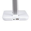 GLOBOSTAR® ONO 76532 Μοντέρνο Επιτραπέζιο Φωτιστικό Γραφείου με Ασύρματη Φόρτιση 10W 2A LED 3.5W 350lm 90° DC 5V με USB-C IP20 Ρυθμιζόμενο Λευκό CCT με Αφή 2700K/4500K/6000K Dimmable - Sanan SMD Chip - Λευκό - Μ18 x Π12 x Υ36cm - 2 Χρόνια Εγγύηση