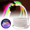 GLOBOSTAR® NEOTUBE 70592 Ταινία Neon Flex LED 12W/m 840lm/m 360° DC 220-240V Αδιάβροχο IP65 120 x SMD2835 Chip/m Θερμό Λευκό 3000K Dimmable - Sanan SMD Chip - Μ100 x Π1.3 x Υ1.3cm - 3 Χρόνια Εγγύηση