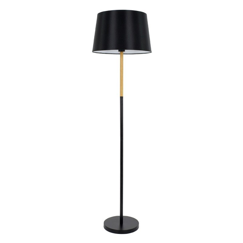 GLOBOSTAR® CEDAR 00827 Μοντέρνο Επιδαπέδιο Φωτιστικό με Ντουί 1 x E27 AC 220-240V IP20 - Μαύρο & Μπεζ - Μ40 x Π40 x Υ148cm