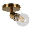 GLOBOSTAR® SARA 00846 Μοντέρνο Φωτιστικό Οροφής με Ντουί 1 x E27 AC 220-240V IP20 - Μπρούτζινο - Μ10 x Π10 x Υ10.3cm