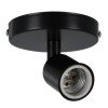 GLOBOSTAR® SARA 00843 Μοντέρνο Φωτιστικό Οροφής με Ντουί 1 x E27 AC 220-240V IP20 - Μαύρο - Μ10 x Π10 x Υ10.3cm