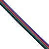 GLOBOSTAR® COLORCABLE 70736 Εύκαμπτο Πλακέ Καλώδιο 4 x 0.25mm² για Ταινία LED RGB IP20 - Πολύχρωμο - Μ100 x Π1 x Υ0.1cm