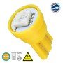 GloboStar® T10 W5W 81048 Λάμπα Αυτοκινήτου LED 1xSMD5050 0.28W 18lm 120° DC 12-16V IP20 Φ1.1 x Υ1.7cm Πορτοκαλί