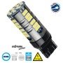 GLOBOSTAR® W21W-T20 81161 Λάμπα W21W T20 7440 CANbus LED 19W 2100lm 360° DC 12V IP20 Ψυχρό Λευκό 6000K - 66 x Epistar SMD3030 Chip - Μ2.1 x Π2.1 x Υ5.8cm - 1 Χρόνο Εγγύηση