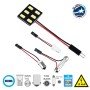 GloboStar® 81401 Λάμπα Αυτοκινήτου LED PCB PLATE - T10 - W5W - BA9S - T4W - FESTOON - C5W 1st Generation Can-Bus Series LED 6 SMD 5630 1.2W 240lm 120° DC 12V IP20 Ψυχρό Λευκό 6000K