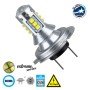 GLOBOSTAR® H7 81436 Λάμπα H7 CANbus LED 3.5W 760lm 360° DC 12V IP20 Ψυχρό Λευκό 6000K - 16 x CREE XBD Chip - Μ3.4 x Π3.4 x Υ5.7cm - 1 Χρόνο Εγγύηση