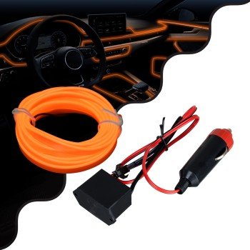 GloboStar® 82201 TUBE 360° Degree Διακοσμητική EL-Wire Neon Αυτοκινήτου Κορδόνι ΣΕΤ 3m 1W/3m 30lm/m 360° DC 12V με Βύσμα Αναπτήρα Αυτοκινήτου Αδιάβροχη IP68 Πορτοκαλί GloboStar® 82201 TUBE 360° Degree Διακοσμητική EL-Wire Neon Αυτοκινήτου Κορδόνι ΣΕΤ 3m 1W/3m 30lm/m 360° DC 12V με Βύσμα Αναπτήρα Αυτοκινήτου Αδιάβροχη IP68 Πορτοκαλί