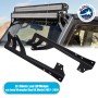 GloboStar® 85558 ΣΕΤ 2 Βάσεις Στήριξης για 2 Μπάρες LED για JEEP WRANGLER JK Μοντέλο από 2007 έως 2018