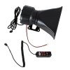 GloboStar® 85698 Τηλεβόας - Ντουντούκα - Σειρήνα - Κόρνα Αυτοκινήτου με 5 Προγράμματα Ήχητικών Εφέ Αστυνομίας - Πυροσβεστικής - Security με Μικρόφωνο - 100W 300db DC 12V Αδιάβροχο IP65