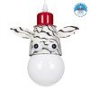 GLOBOSTAR® ZEBRA 00639 Παιδικό Κρεμαστό Φωτιστικό Οροφής με Ντουί 1 x E27 AC 220-240V IP20 - Πολύχρωμο - Μ19 x Π10.5 x Υ13.5cm