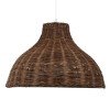 GLOBOSTAR® MAYOTTE 00725 Boho Κρεμαστό Φωτιστικό Οροφής με Ντουί 1 x E27 AC 220-240V IP20 - Καφέ - Μ40 x Π40 x Υ28cm