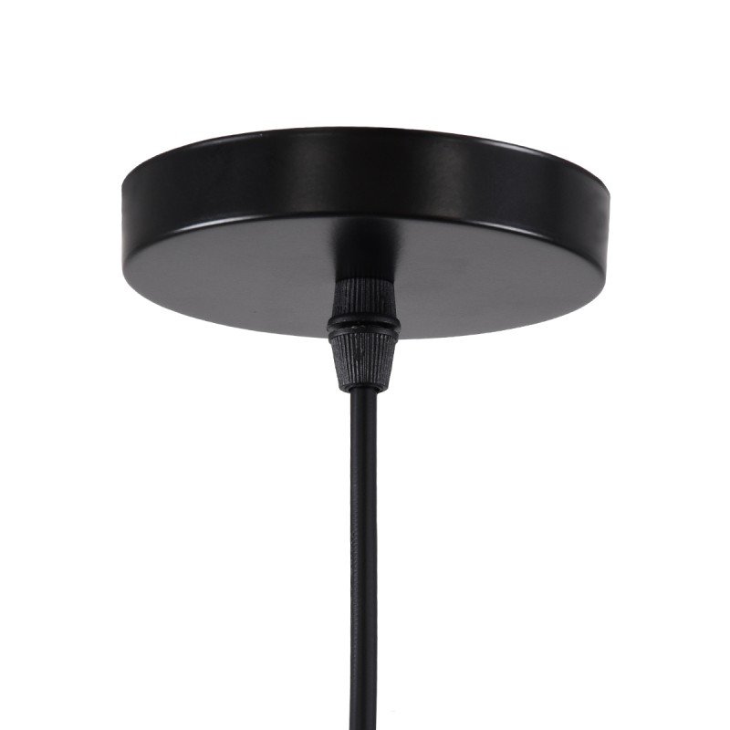 GLOBOSTAR® CUBE 00801 Μοντέρνο Κρεμαστό Φωτιστικό Οροφής με Ντουί 1 x E27 AC 220-240V IP20 - Μαύρο - Μ25 x Π25 x Υ25cm