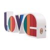 GLOBOSTAR® LOVE BOMBING 76550 Μοντέρνο Επιτραπέζιο Φωτιστικό Πορτατίφ LED 2W 120lm 180° DC 4.5V με Μπαταρίες 3xAAA IP20 Ψυχρό Λευκό 6000K - Πολύχρωμο - Μ36 x Π13.5 x Υ4.8cm - 2 Χρόνια Εγγύηση