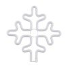 GloboStar® 78582 Φωτιστικό Ταμπέλα Φωτεινή Επιγραφή NEON LED Σήμανσης SNOWFLAKE 5W με Καλώδιο Τροφοδοσίας USB - Μπαταρίας 3xAAA (Δεν Περιλαμβάνονται) - Θερμό Λευκό 2700K