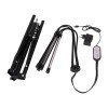 GloboStar® 85956 Grow Light Full Spectrum LED Φωτιστικό Ανάπτυξης Φυτών Γλάστρας με 4 Κινούμενες Κεφαλές & Τρίποδο 150cm SMD 2835 20W 180° AC230V IP20 με Dimmer & Timer Εσωτερικού Χώρου για Κάλυψη Επιφάνειας 1m x 1m Πλήρους Φάσματος Φωτισμού