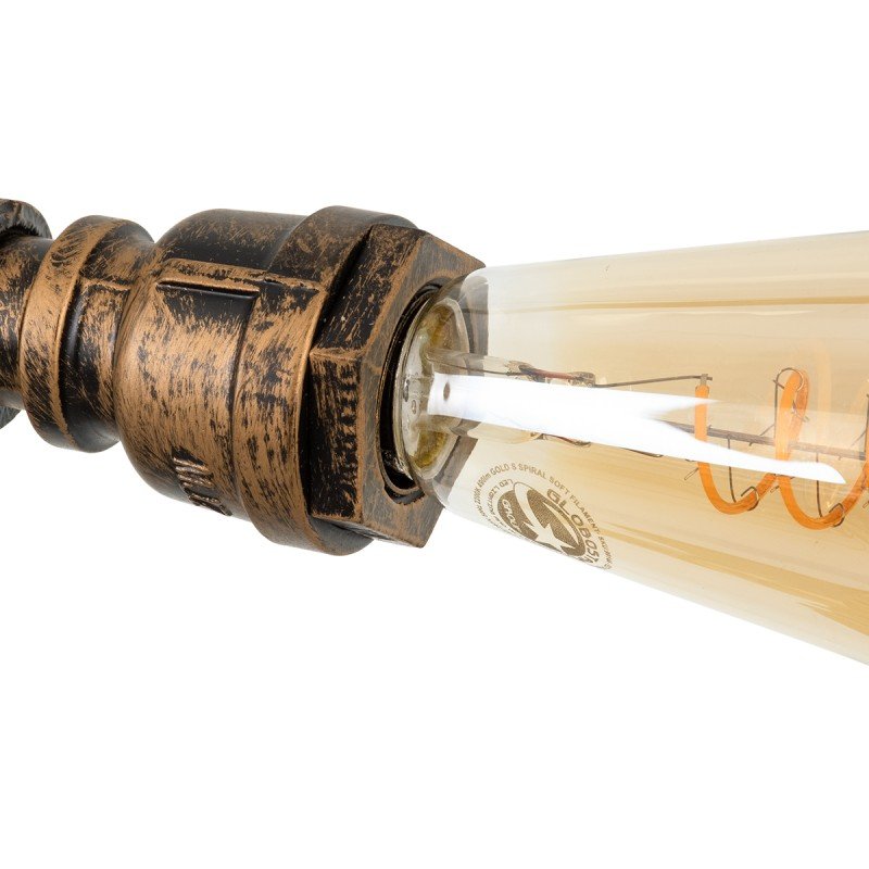 GLOBOSTAR® SWIFTWALKER 00659 Vintage Φωτιστικό Τοίχου - Απλίκα με Ντουί 3 x E27 AC 220-240V IP20 - Χάλκινο - Μ85 x Π29.5 x Υ55cm GLOBOSTAR® SWIFTWALKER 00659 Vintage Φωτιστικό Τοίχου - Απλίκα με Ντουί 3 x E27 AC 220-240V IP20 - Χάλκινο - Μ85 x Π29.5 x Υ55cm