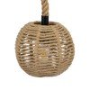 GLOBOSTAR® MANDALA 00730 Boho Κρεμαστό Φωτιστικό Οροφής με Ντουί 1 x E27 AC 220-240V IP20 - Μπεζ - Μ20 x Π20 x Υ20cm