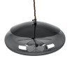 GLOBOSTAR® AXTON 00751 Μοντέρνο Κρεμαστό Φωτιστικό Οροφής LED 5W 500lm 180° AC 220-240V IP20 Θερμό Λευκό 2700K - Sanan SMD Chip - Μαύρο & Μαύρο Φιμέ - Μ30 x Π30 x Υ15cm - 2 Xρόνια Εγγύηση