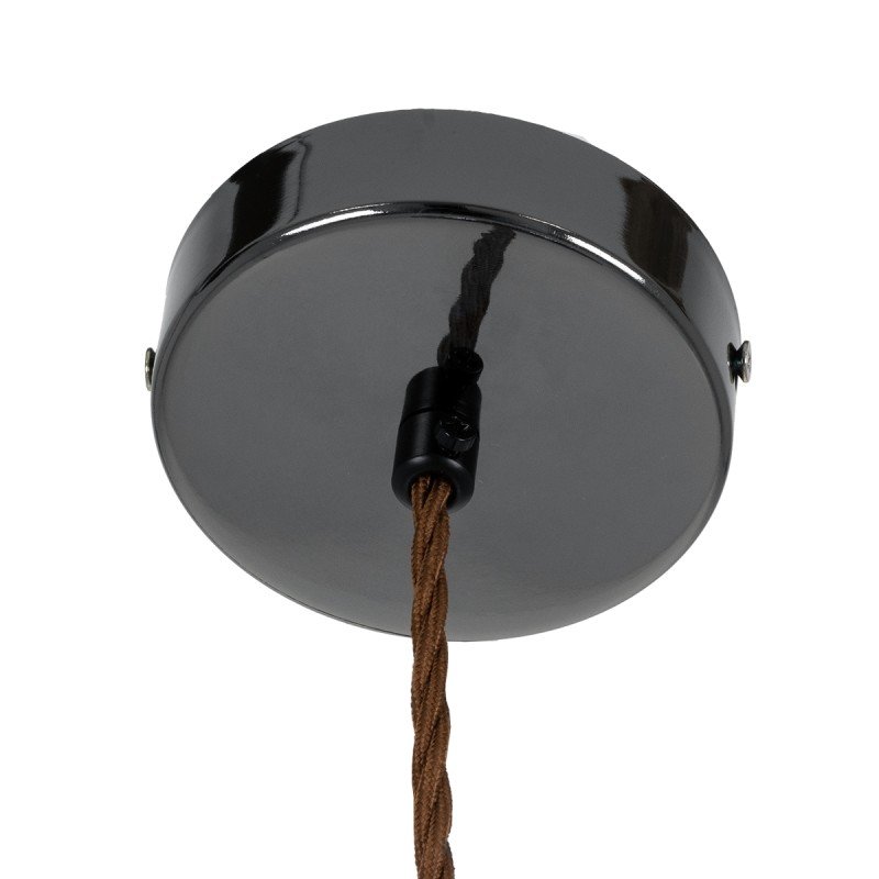 GLOBOSTAR® AXTON 00751 Μοντέρνο Κρεμαστό Φωτιστικό Οροφής LED 5W 500lm 180° AC 220-240V IP20 Θερμό Λευκό 2700K - Sanan SMD Chip - Μαύρο & Μαύρο Φιμέ - Μ30 x Π30 x Υ15cm - 2 Xρόνια Εγγύηση