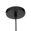 GLOBOSTAR® OLVERO 00772 Μοντέρνο Κρεμαστό Φωτιστικό Οροφής με Ντουί 1 x E27 AC 220-240V IP20 - Μαύρο & Χρυσό - Μ18 x Π4 x Y38cm